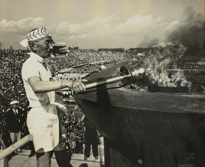 震災復興記念奉迎式パノラマ写真